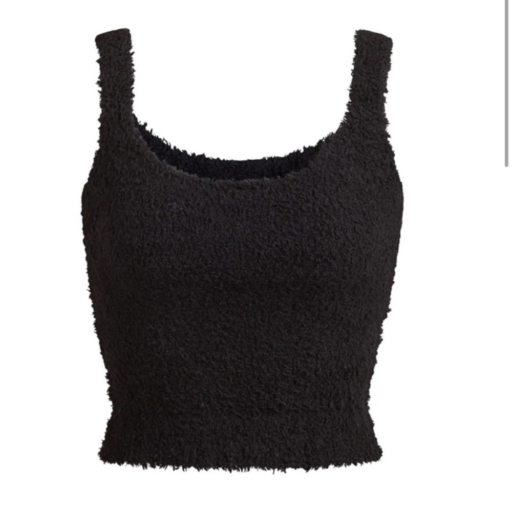 SKIMS Cozy Knit Tank Onyx